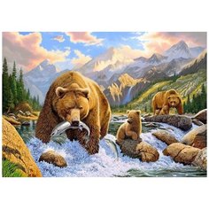 Алмазная мозаика "Медведи", 45x63 см Империя Бисера