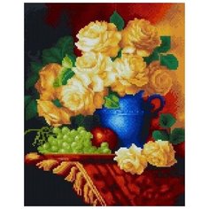 Алмазная мозаика "Желтые розы", 40x50 см Империя Бисера