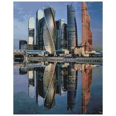 Алмазная мозаика "Москва Сити", 60x75 см Империя Бисера