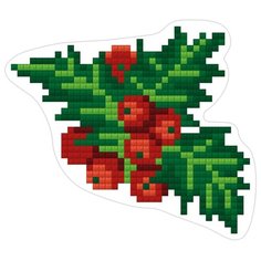 Алмазная мозаика магнит "Остролист", 9x8 см ФРЕЯ