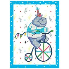 Алмазная мозаика "Бегемотик", 19,5x14 см ФРЕЯ