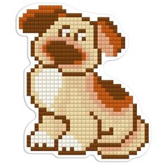 Алмазная мозаика магнит "Собачка", 8x9,5 см ФРЕЯ