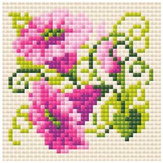 Алмазная мозаика "Вьюнок", 10x10 см Риолис