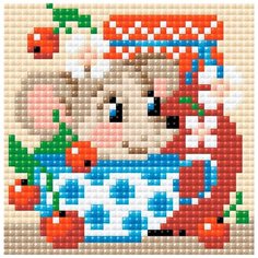 Алмазная мозаика "День варенья", 10x10 см Риолис