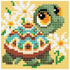 Алмазная мозаика "Черепаха", 10x10 см Риолис