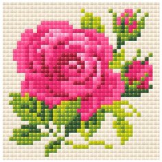 Алмазная мозаика "Розочка", 10x10 см Риолис