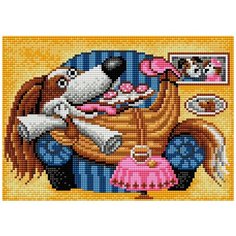 Алмазная мозаика "Отдых" (на магнитной основе), 20x28 см Вышиваем Бисером