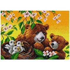 Алмазная мозаика "Лесная школа" (на магнитной основе), 20x28 см Вышиваем Бисером