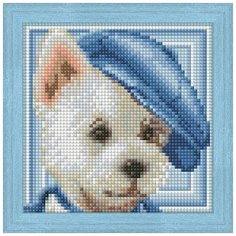 Алмазная мозаика "Вестик", 15x15 см