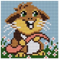 Алмазная мозаика "Хомячок" (на магнитной основе), 10x10 см Вышиваем Бисером