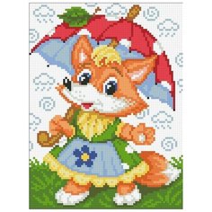 Алмазная мозаика "Лисичка", 18x24 см Паутинка