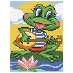 Алмазная мозаика "Лягушонок", 18x24 см Паутинка