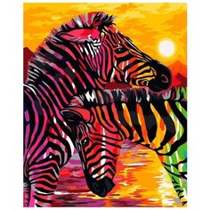 Картина по номерам по дереву «Разноцветные полоски», 40x50 см ФРЕЯ