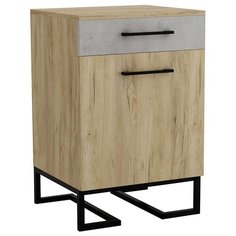 Тумба для обуви с ящиком Loft Дуб натур/Бетон R Home