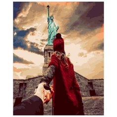 Картина по номерам "Следуй за мной. Статуя свободы", 40x50 см ВанГогВоМне