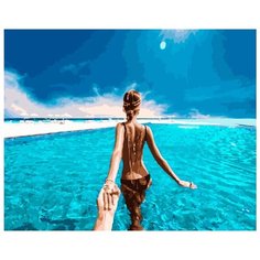 Картина по номерам "Следуй за мной. Мальдивы.", 40x50 см ВанГогВоМне