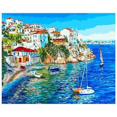 Картина по номерам "Белые домики Греции", 40x50 см ВанГогВоМне