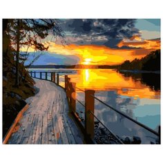 Картина по номерам "Дорога на закат", 40x50 см ВанГогВоМне