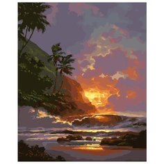 Картина по номерам ВанГогВоМне "Гавайский закат", 40x50 см