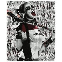 Картина по номерам "Черно-белая Квинн", 40x50 см ВанГогВоМне