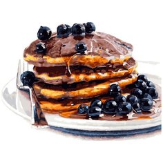 Картина по номерам «Оладьи с джемом», 40x50 см, ВанГогВоМне