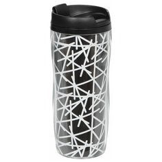 Термокружка Daniks Графика-2 YYCF001-2, 0.38 л черный