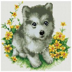 Алмазная мозаика "Я буду тебя охранять", 30x30 см Белоснежка