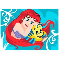 Картина по номерам «Ариэль и Флаундер», 20x30 см, Фрея