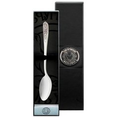 Ложка столовая "Визирь" посереб. с черн. + футляр Кольчугинский мельхиор