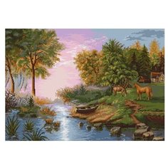 Набор для вышивания «Летний пейзаж», 45x31 см, Luca-S