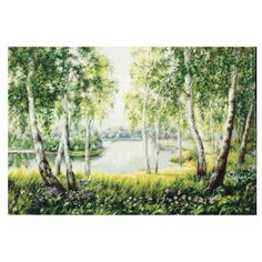 Набор для вышивания «Свет родных берез», 34x23 см, Luca-S