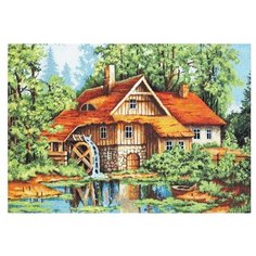 Набор для вышивания «Мельница в лесу», 38x26 см, Luca-S