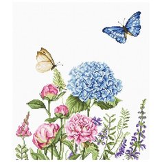 Набор для вышивания «Летние цветы и бабочки», 26.5x31.5 см, Luca-S