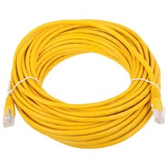 Патч-корд литой AOPEN UTP категория 5 е, желтый, 15 м.