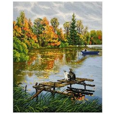 Набор для вышивания «Маруська и Котовский», 34x40 см, Овен