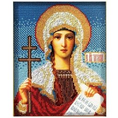 Набор вышивки бисером «Святая Татьяна», 12x14,5 см, Кроше (Радуга бисера)