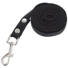 Поводок для собак КАСКАД Classic черный 3 м 20 мм