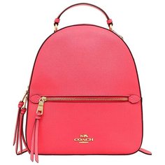 Женский кожаный рюкзак Coach Jordyn IM/ELECTRIC PINK
