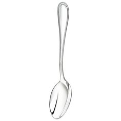 "Ложка кофейная Кольчугинский мельхиор ""Капелька"" посеребренная"