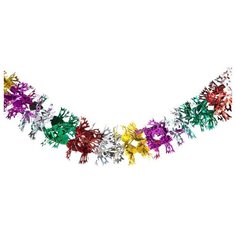 Гирлянда-растяжка Snowmen Снежинка, 21 см, многосекционная, 2,5 м, разноцветная