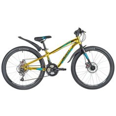 Подростковый горный (MTB) велосипед Novatrack Prime 18.D (2020) металлик золотой 11" (требует финальной сборки)