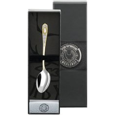 Ложка кофейная посеребренная с позолотой №1 Кольчугинский мельхиор