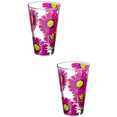 Набор стаканов Cerve Герберы 310 мл фиолетовый 2шт