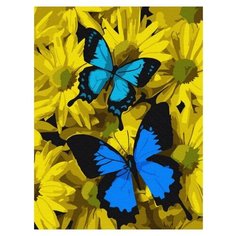 Molly Картина по номерам "Синие бабочки" 15x20 см (KH0794)