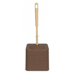 Комплект для туалета "Ротанг", квадратный, коричневый Violet