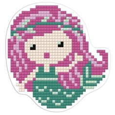 Алмазная мозаика магнит "Русалочка", 8,5x8,5 см ФРЕЯ