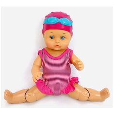 Интерактивный пупс плавающий в воде Swimming Doll 8628, для ванны, 34 см, водонепроницаемая кукла для плавания, детская игрушка для девочек, электрическая, подвижная Play Smart