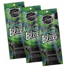 Крем для загара в солярии Tan Desire Amazingly black (с бронзатором) 15 мл * 3 шт