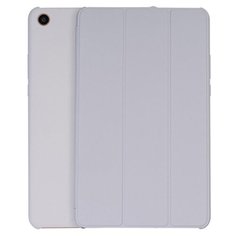 Чехол-обложка MyPads для Xiaomi Mi Pad 4 Plus тонкий умный кожаный на пластиковой основе с трансформацией в подставку серый