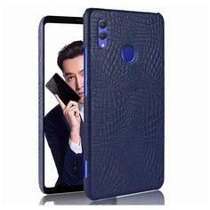 Чехол-панель Mypads для Honor 20E (HRY-LX1T) 6.21 тонкий задний бампер на пластиковой основе с отделкой под кожу крокодила черный